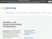 Tablet Screenshot of proberatung.ch